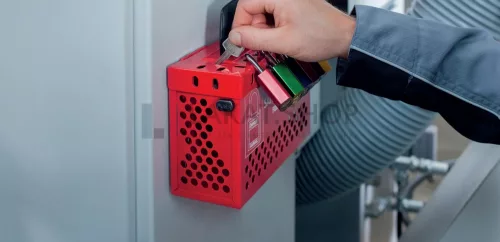 ABUS B835 Safety Redbox LOTO munkavédelmi eszköz tároló