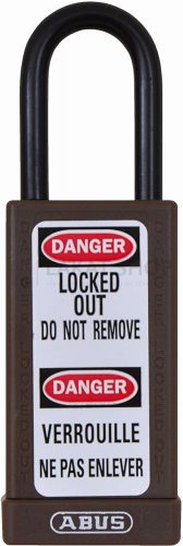 ABUS 74LB/40 Főkulcsos rendszerű LOTO hosszúkengyelű munkavédelmi kizáró lakat - Barna