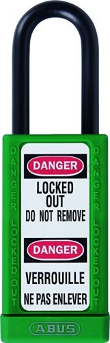 ABUS 74LB/40 Főkulcsos rendszerű LOTO hosszúkengyelű munkavédelmi kizáró lakat - Zöld