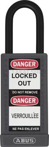 ABUS 74LB/40 Főkulcsos rendszerű LOTO hosszúkengyelű munkavédelmi kizáró lakat - Szürke