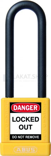 ABUS 74/40HB75 LOTO hosszúkengyelű munkavédelmi kizáró lakat - Sárga - 580314
