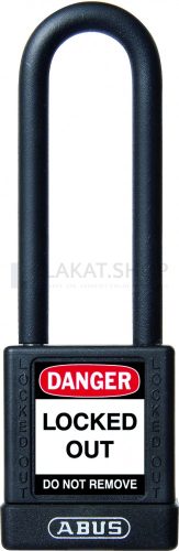 ABUS 74/40HB75 LOTO hosszúkengyelű munkavédelmi kizáró lakat - Fekete - 589805