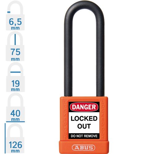 ABUS 74/40 HB75 LOTO munkavédelmi kizáró lakat