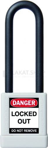 ABUS 74/40HB75 Főkulcsos rendszerű LOTO hosszúkengyelű munkavédelmi kizáró lakat - Fehér