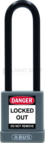 ABUS 74/40HB75 LOTO hosszúkengyelű munkavédelmi kizáró lakat - Szürke - 589881