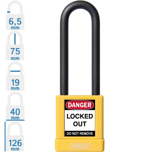 ABUS 74/40 HB75 KA LOTO munkavédelmi kizáró lakat (egykulcsos lakatok)