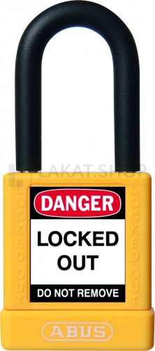 ABUS 74/40 Főkulcsos rendszerű LOTO munkavédelmi kizáró lakat - Sárga
