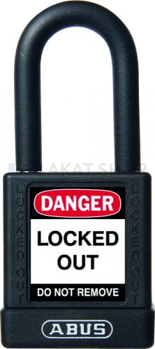 ABUS 74/40 Főkulcsos rendszerű LOTO munkavédelmi kizáró lakat - Fekete