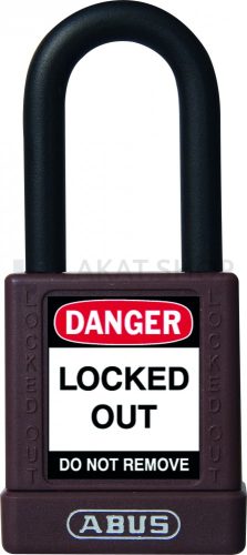 ABUS 74/40 Főkulcsos rendszerű LOTO munkavédelmi kizáró lakat - Barna