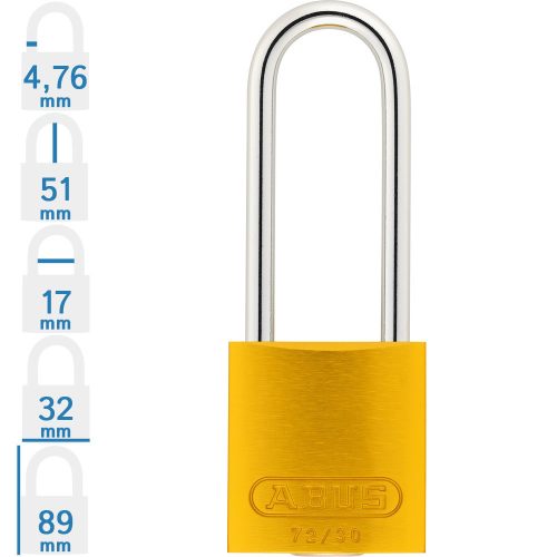 ABUS 74/40 KA LOTO munkavédelmi kizáró lakat (egykulcsos lakatok)