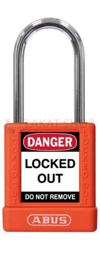 ABUS 74BS/40 Főkulcsos rendszerű LOTO munkavédelmi kizáró lakat - Narancssárga