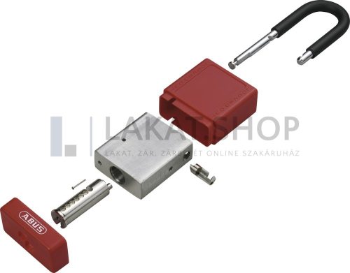 ABUS 74BS/40HB75 Főkulcsos rendszerű LOTO munkavédelmi kizáró lakat - Piros
