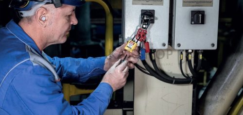 ABUS 76IB/40 LOTO munkavédelmi kizáró lakat - Fehér - 848001