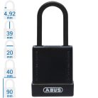 ABUS 76PS/40 LOTO munkavédelmi kizáró lakat - Fekete - 848148