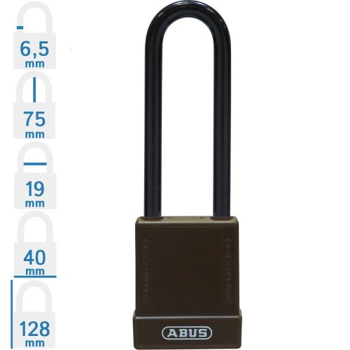 ABUS 76/40 LOTO munkavédelmi kizáró lakat, műanyag kengyellel