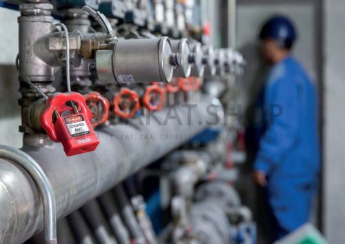 ABUS 72/30CAB40 Főkulcsos rendszerű LOTO munkavédelmi kábeles kizáró lakat - Sárga