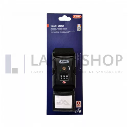 ABUS 620TSA/192 számzáras bőrönd heveder (poggyász lakat) - Piros - 87660