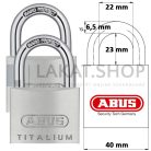 ABUS 727TI/40 Twins lakat szett - 2 db egységkulcsos lakat