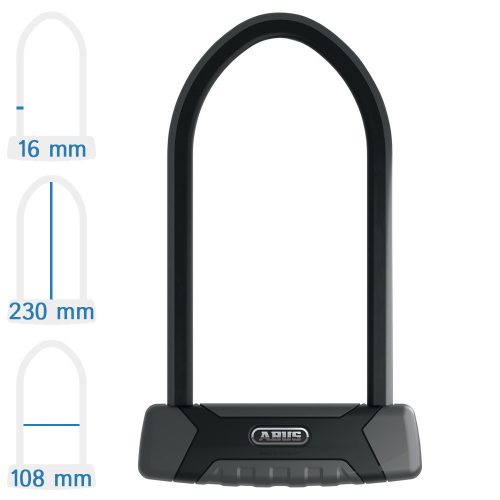 Abus Granit X-Plus 540/160HB230 U lakat (kerékpáros tartó nélküli változat!)