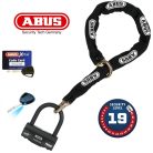 Abus Granit Power 58/12KS120 Black Loop kerékpár - motor láncos lakat