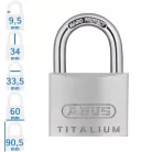 ABUS 64TI/60 KA6609 egységkulcsos lakat tetszőleges darabszámban