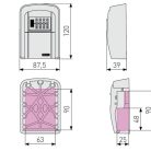 ABUS KeyGarage 707 MINI - Számzáras mini kulcstároló