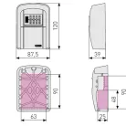 ABUS KeyGarage 707 MINI - Számzáras mini kulcstároló