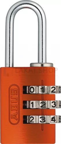 ABUS 724/20 számzáras lakat - Narancssárga