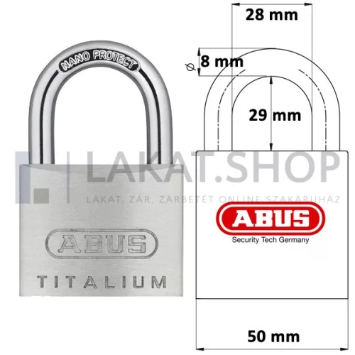 ABUS 727TI/50 lakat