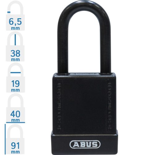 ABUS 76/40 KA LOTO munkavédelmi kizáró lakat, műanyag kengyellel