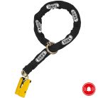 Abus Granit Detecto X-Plus 8077 + 12KS120 Black Loop KA egységkulcsos láncos, riasztós motor féktárcsazár