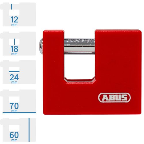 ABUS 868/70 tömb lakat 3 db pontfuratos kulcs