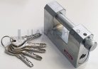 ABUS 888/95 tömb lakat 5 db pontfuratos kulcs