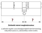 Abus Bravus 2000 MX KA egyforma kulcsos (azonos zárlatú) zárbetét 30/35