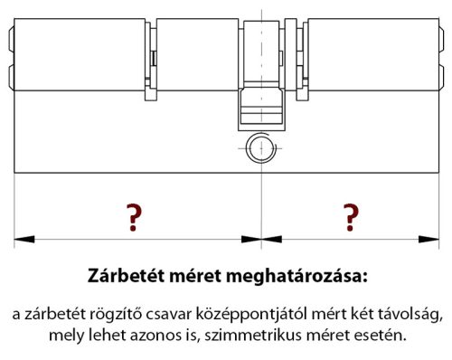 Abus D10PS NP vészfunkciós biztonsági zárbetét 40/55