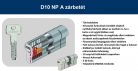 Abus D10PS NP KA gombos zárbetét - Több zárbetét azonos kulccsal 40/55