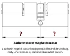 Abus D6PS gombos biztonsági zárbetét 30/90