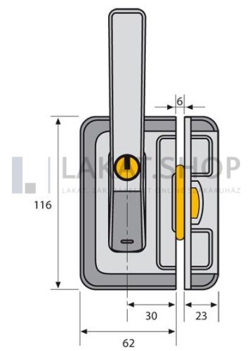 ABUS FO500N kifeszítésgátló ablakzár - Fehér