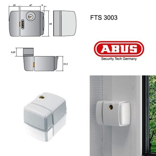 ABUS FTS 3003 kiegészítő ablakzár - Fehér