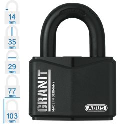 ABUS Granit 37RK/70 KA egységkulcsos lakat