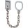 ABUS SK89 kilincsre akasztható biztonsági lánc - Ezüst