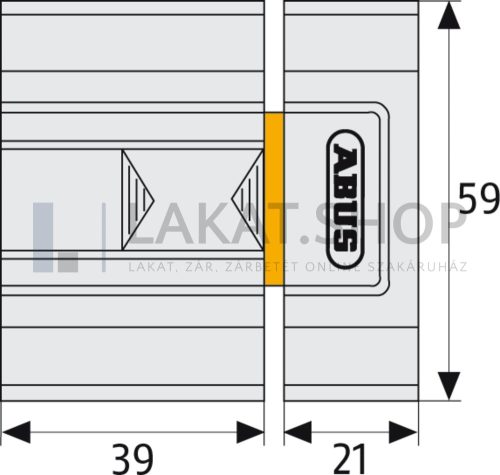 ABUS SR30 tolózár - Fehér