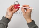 ABUS T65AL/40 lakat - Fekete