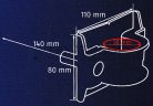 Abus WA50 fali horgony - Rögzítő szem