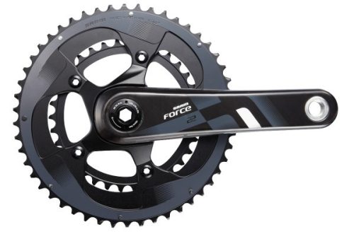 Sram Force 22 GXP integrált országúti hajtómű középcsapágy nélkül <em>[fekete, 50/34, 170 mm]</em>
