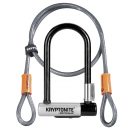 Kryptonite Kryptolok Mini-7 kerékpár U lakat + hurokkábel