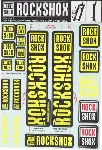 Rock Shox Sid/Reba/Recon (30/32mm) matrica [szürke]