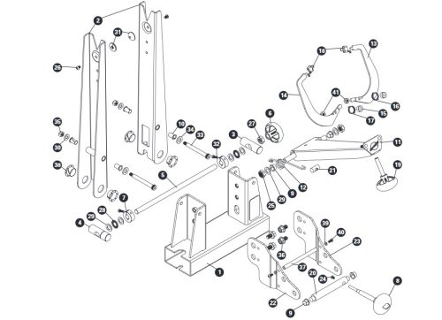 Park Tool TS4 centírállványhoz tengely