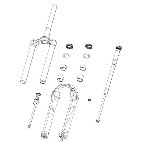 Rock Shox XC30 / 30 Gold / 30 Silver / Paragon szimmering teleszkópos villához 30mm