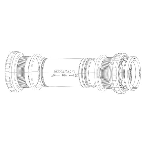 Truvativ BB30 középcsapágy BSA adapter középrészhez hullámos alátét készlet